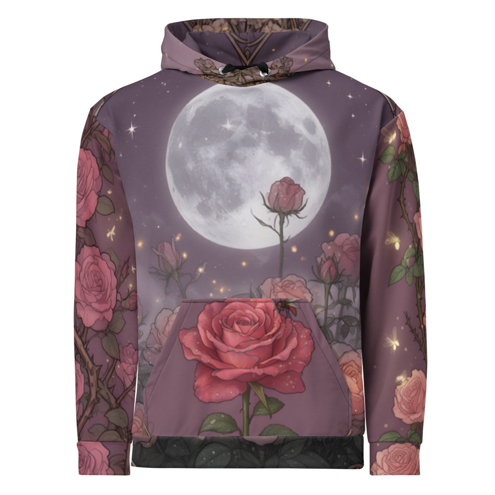 Moonlit Roses Hoodie